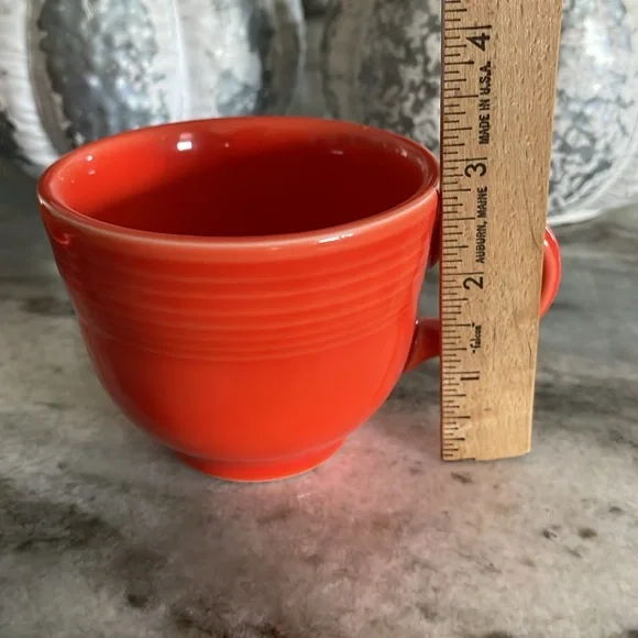 Fiesta Poppy Color Cup and Saucer set - Picture 4 of 4